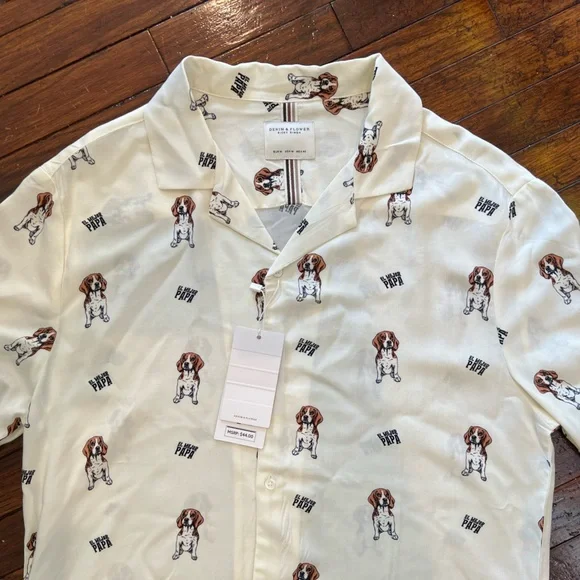 Denim Flower Shirts Denim Flower Ricky Singh Dad Beagle Dog